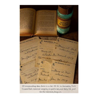 Set of 20 Vintage Compounding Prescriptions – 1929 Medical Ephemera For Sale