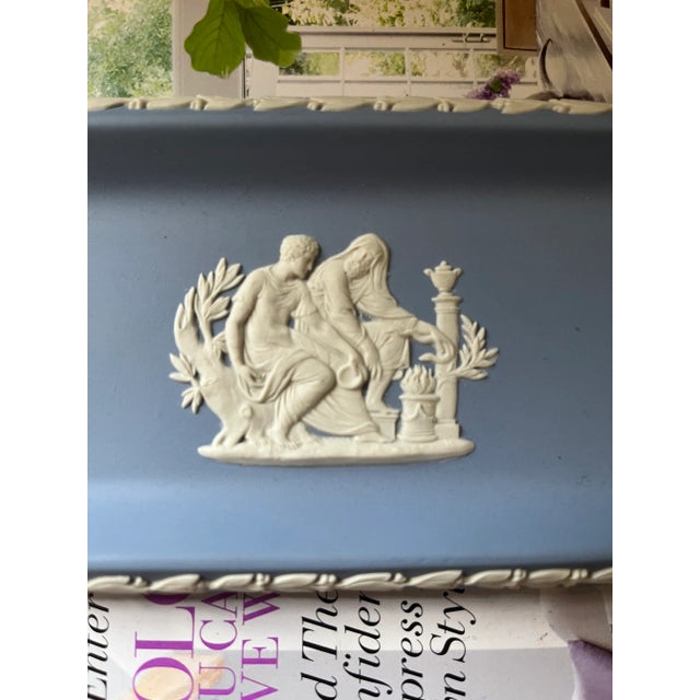 Art Deco Mid 20th Century Blue Wedgwood Tray For Sale - Image 3 of 6
