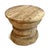 Indian Vintage Bleached Ukhali Stool Table For Sale - Image 3 of 6