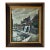 1960’s Frank European Town Landscape Scene Oil on Canvas Painting, Framed For Sale