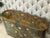 Vintage Mid-Century Modern Hand-Painted Asian Chinese Chinoiserie-Style Lacquered Oval Credenza Buffet Sideboard Cabinet For Sale - Image 12 of 18