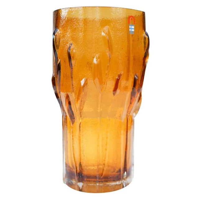 Finnish Art Glass Vase by Kaj Blomqvist for Humppila For Sale - Image 14 of 14