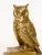 Vintage Cast Brass Owl Figurine Sculpture Bookends Mid-Century Modern 1950's For Sale - Image 10 of 13