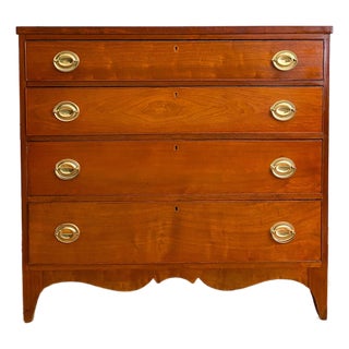 Antique Early 1800s Southern Neoclassical Mahogany Chest of Drawers, Likely Virginia For Sale