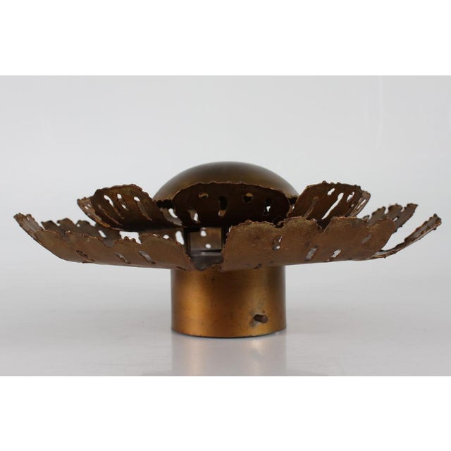 Mid-Century Modern Danish Sun Wall Light in Brass by Svend Aage Holm Sørensen, 1960 For Sale - Image 6 of 6