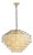 Aloadecor 7-Light 24'' Mid-Century Modern Coastal Aged Bronze 4-Tier Natural Capiz Shell Chandelier Vintage Glam Pendant Light For Sale