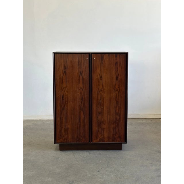 1970s Scandinavian Rosewood Armoire For Sale - Image 4 of 12