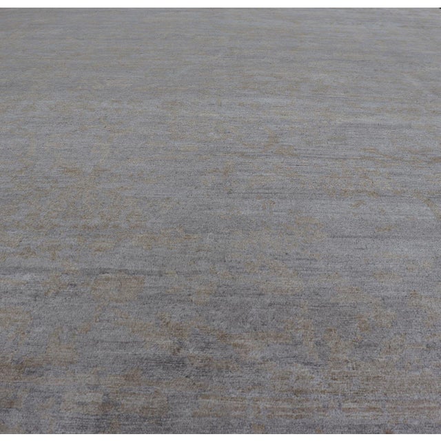 Early 21st Century Modern Hand-Knotted Silk Tibetan Rug by Keivan Woven Arts 8'8 X 11'6 For Sale - Image 5 of 12