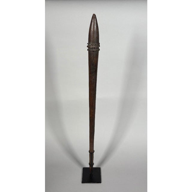 Tribal Aboriginal war club with a skull, Queensland, Australia. Oceania For Sale - Image 3 of 6