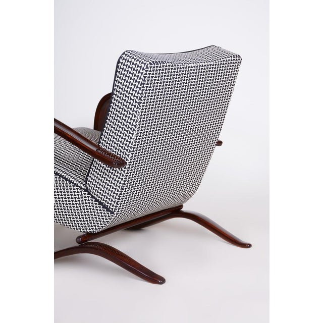 Art Deco Model H-269 Lounge Chair in Beech attributed to Jindřich Halabala for Up Závody, Former Czechoslovakia, 1930s For Sale - Image 4 of 18