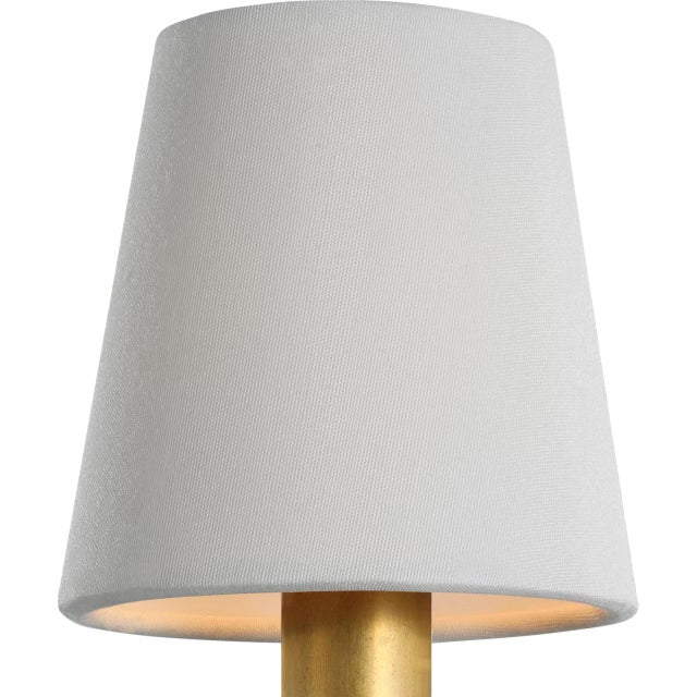 Transitional Visual Comfort Signature 4" Silk Empire Shade For Sale - Image 3 of 3