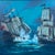 1980s Glenn Richardson Large Naval Battle Seascape Oil Painting For Sale - Image 5 of 12
