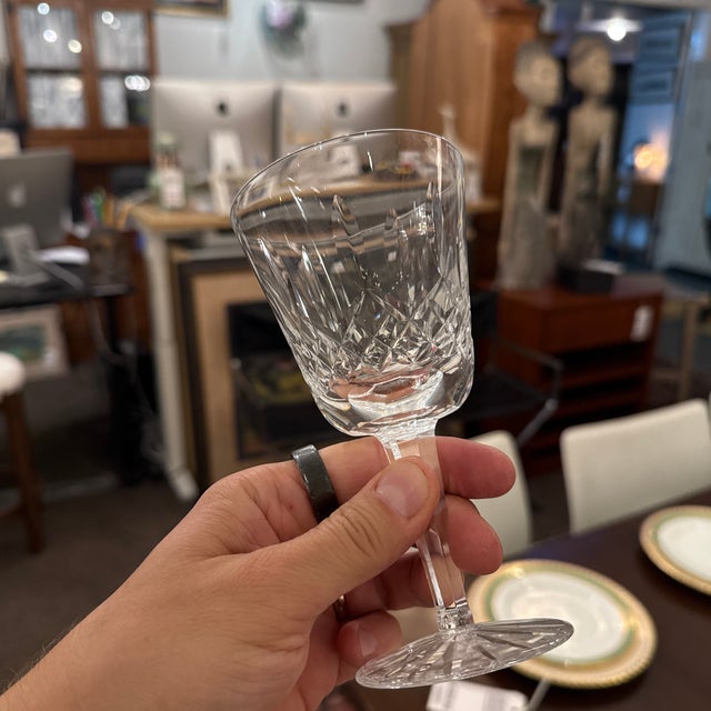 Glass Waterford Lismore Crystal Wine Glasses, Set of Eleven For Sale - Image 7 of 12
