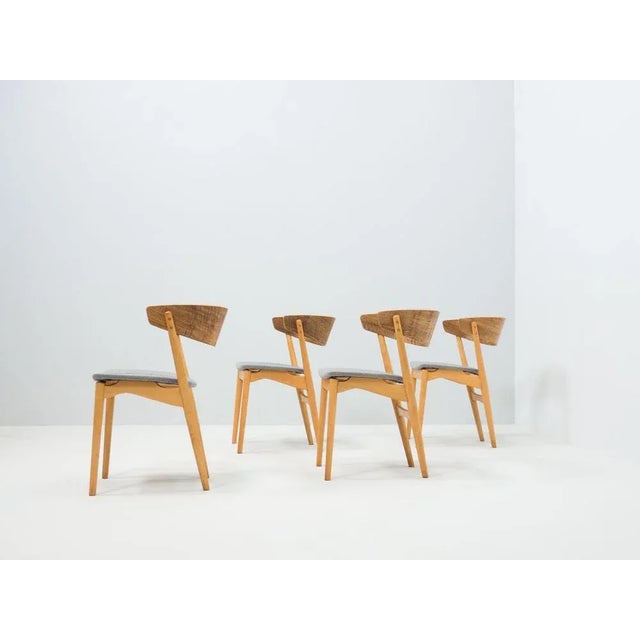 No. 7 Dining Chairs by Helge Sibast for Sibast, 1950s, Set of 4 For Sale - Image 6 of 7