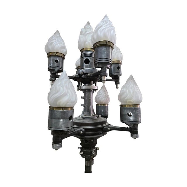 Gray Large Steampunk Candelabra, 1996 For Sale - Image 8 of 18