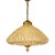 1960 French Gold Bronze Crystal Chandelier 1 Light For Sale