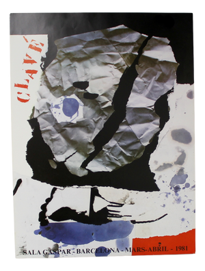 Lithographic Poster by Antoni Clavé for Sala Gaspar, 1981
