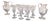 Large 20th Century Glasses and Carafes, Italy, Set of 13 For Sale