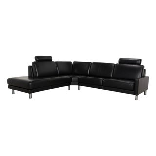 Corner Sofa in Leather from Rolf Benz For Sale