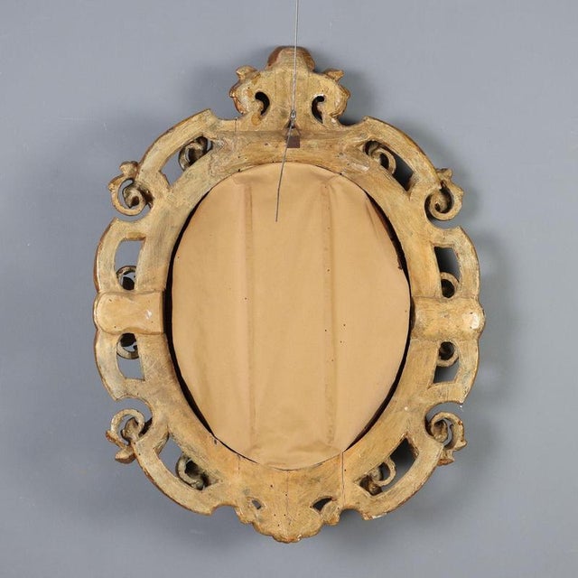 19th Century Eclectic Mirror in Carved and Gilded Wood, Italy For Sale - Image 10 of 11