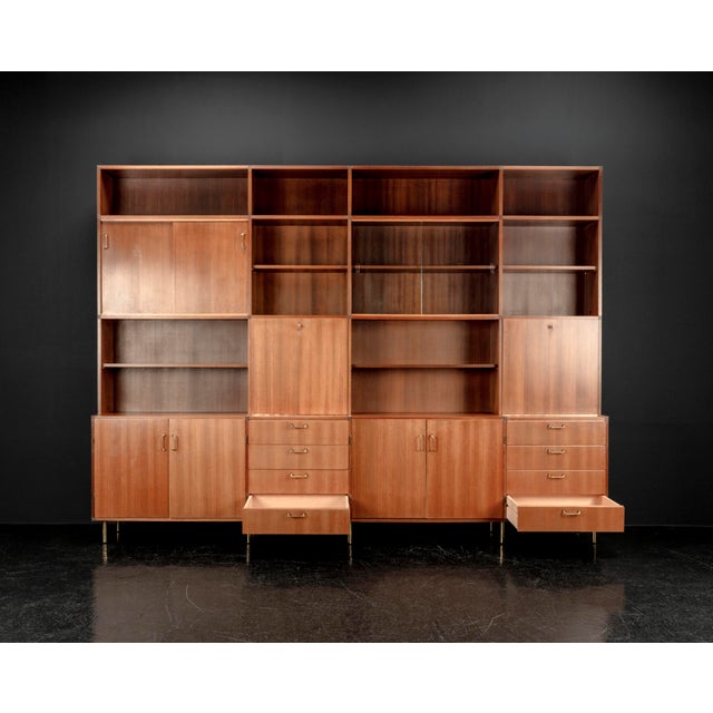 Sideboard with Shelves by Erwin Behr Study for Bmz, 1950s For Sale - Image 12 of 18