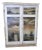 Hand Painted Cabinet with Four Oil Seascape Paintings For Sale