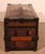 Wood Antique Travel Trunk in Leather and Wood, 1890s For Sale - Image 7 of 15