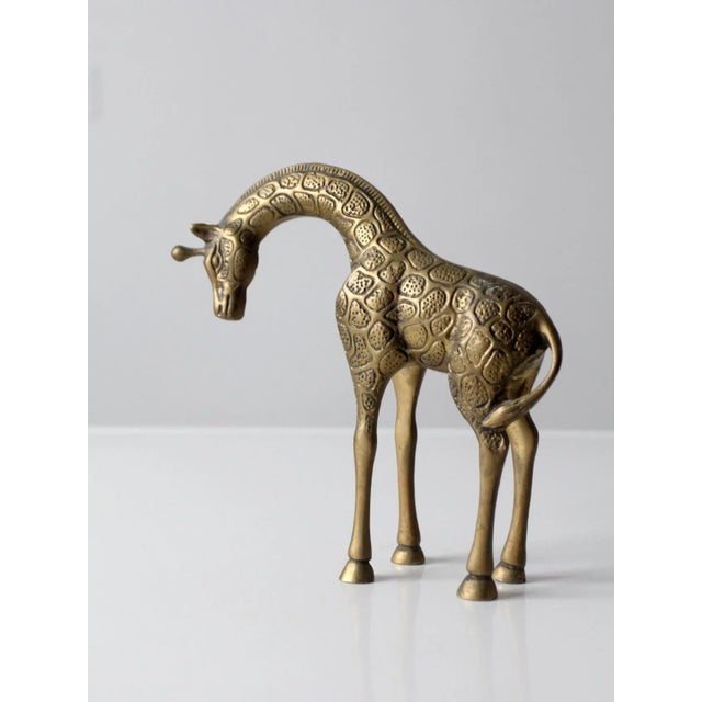 Mid-Century Brass Giraffe For Sale - Image 10 of 12