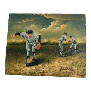 20th Century Baseball Painting