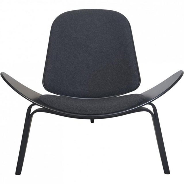 CH07 Shell Chair in Grey Fabric by Hans J. Wegner, 2010s For Sale - Image 18 of 18