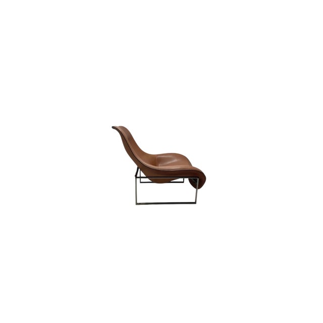 Contemporary Leather Mart Chair by B&b Italia For Sale - Image 3 of 9