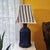 Pair of Vintage Cobalt Blue Tole Tea Caddy Table Lamps – Made in Usa For Sale - Image 16 of 18