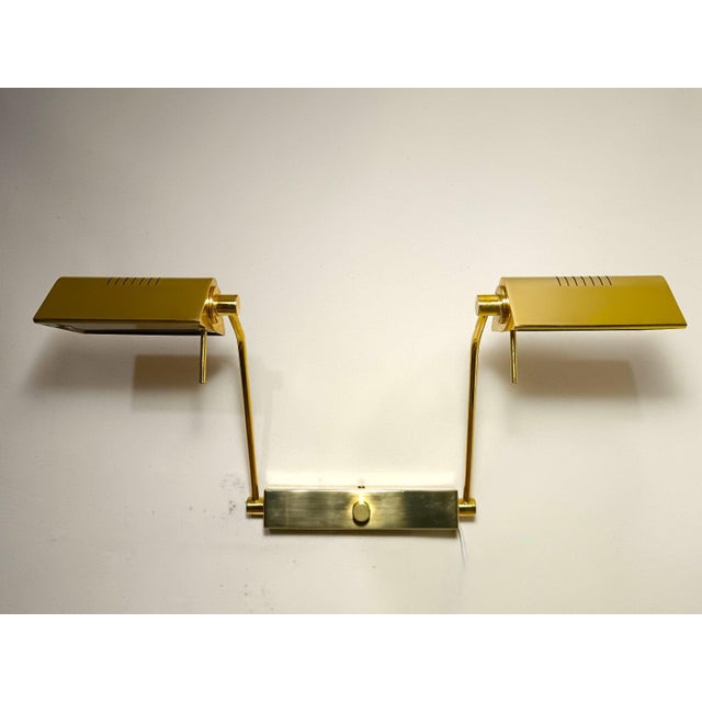 Mid-Century Dual Articulated Brass Sconce from Luci Italia, 1980s For Sale - Image 11 of 17