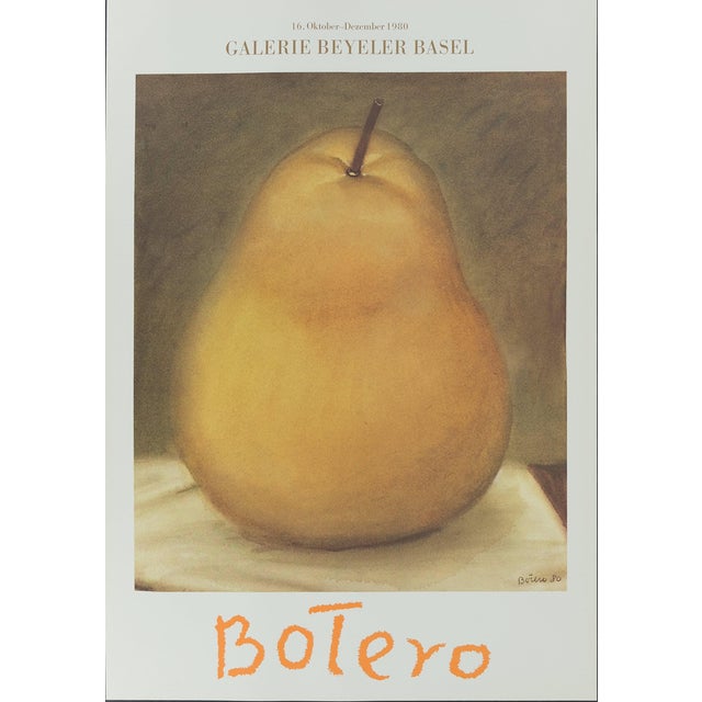 La Poire Poster after Fernando Botero For Sale