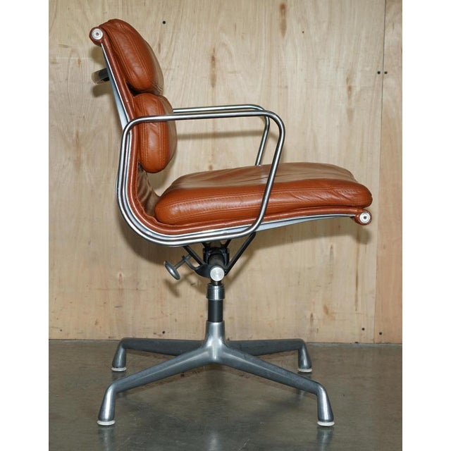 Soft Pad Captain's Chair in Cognac Leather from Herman Miller, 1977 For Sale - Image 12 of 18