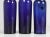 Late 19th Century Collection of '15' Cobalt Blue Caster Oil Hand Blown Bottles Made in 1800s For Sale - Image 5 of 12