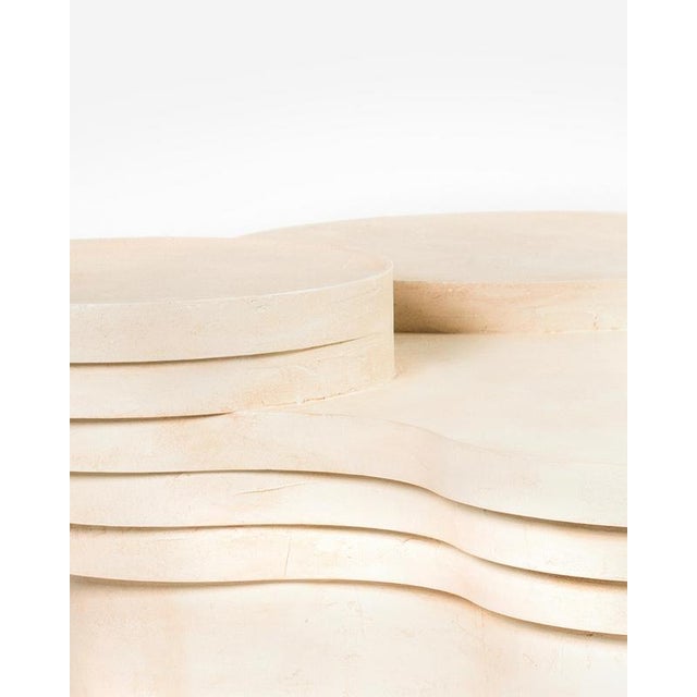 Slice Me Up Sculptural Coffee Table in Plaster by Pietro Franceschini For Sale - Image 4 of 18