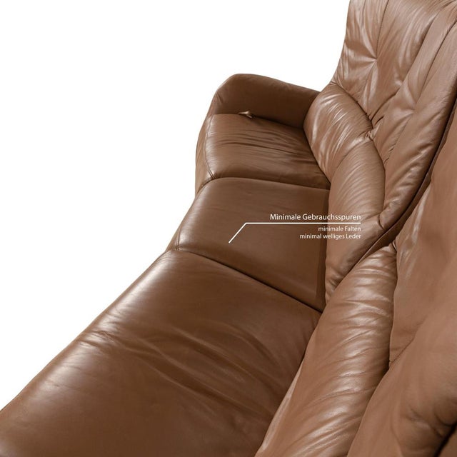 Trapez Leather Three-Seater Sofa from Himolla For Sale - Image 9 of 15