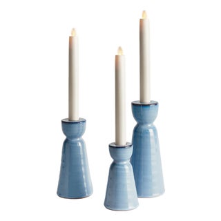 Libbey Taper Holders, Set Of 3 For Sale