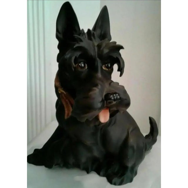 Realism Late 20th Century Vintage Florence Studio Scottie Dog Figurine For Sale - Image 3 of 6