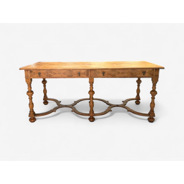 Gustavian, Bleached Wood, Barley Twist Table, Europe, 18th/19th c. Antique Swedish or Gustavian Style Writing Table, Desk...
