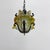 Metal Brutalist Glass and Iron Hanging Lamp, 1970s For Sale - Image 7 of 17