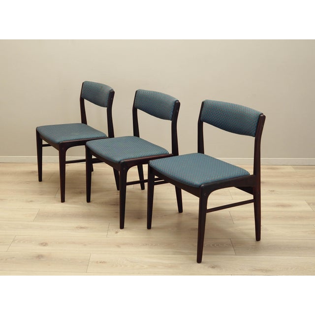 Danish Rosewood Chairs, Denmark, 1970s, Set of 3 For Sale - Image 3 of 17