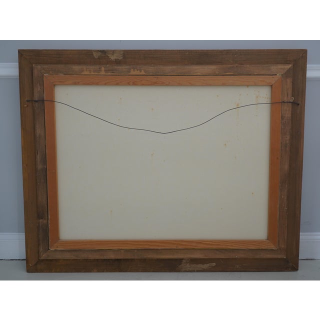 A. Sideris Impressionist Lake Scene Oil Painting on Canvas For Sale - Image 11 of 11