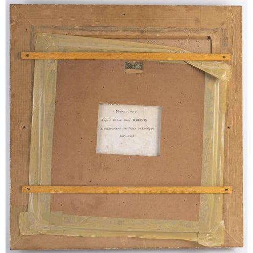 Ceramic Round-Shaped Plaque in Porcelain by P. Gauches for Sèvres, 19th Century For Sale - Image 7 of 9