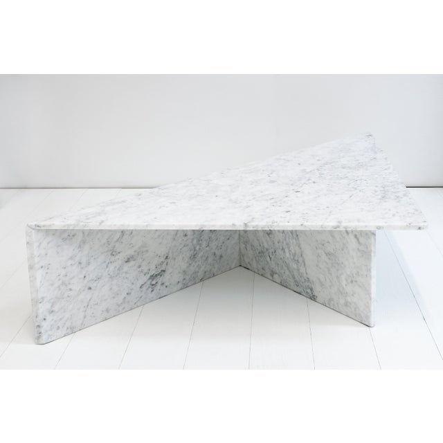 Sectional Triangle Carrara Marble Coffee Tables by Angelo Mangiarotti for Up&Up, Italy, 1970s, Set of 2 For Sale - Image 15 of 18