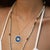 Modern Cosmic Evil Eye Star Medallion Gold Necklace For Sale - Image 3 of 12