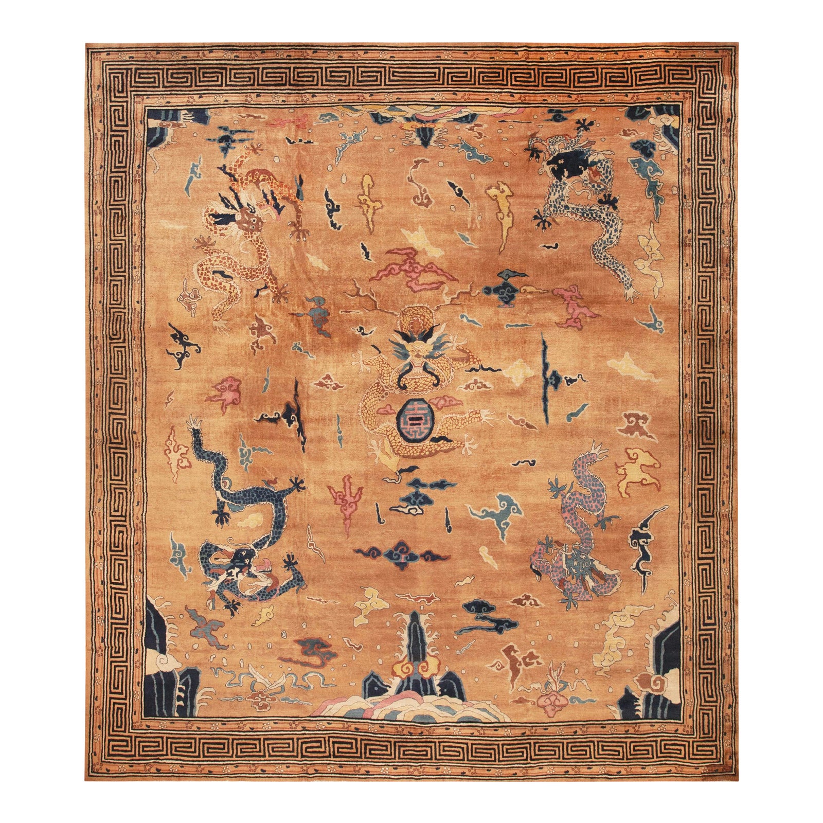 Nazmiyal Collection Antique Chinese Style Rug | Chairish