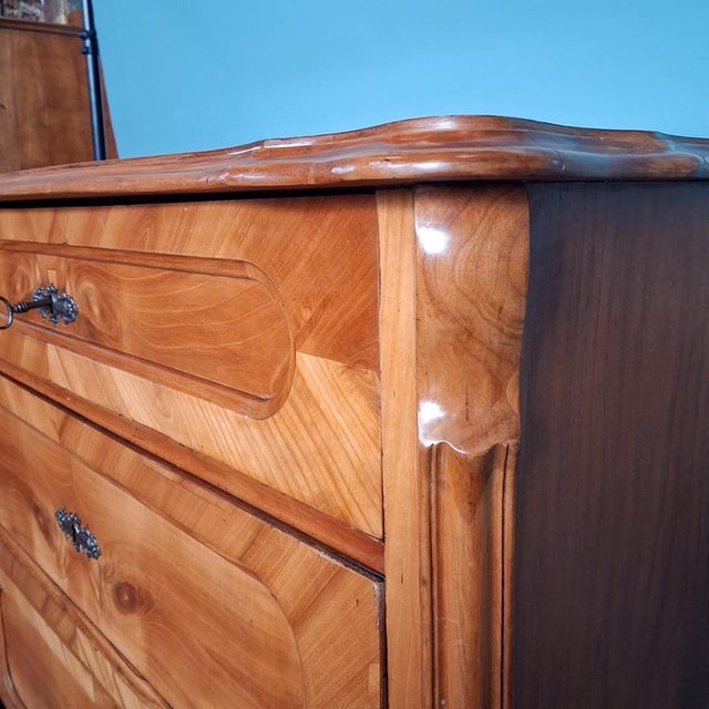 Antique Biedermeier Cherrywood Chest of Drawers, France, 1830 For Sale - Image 10 of 18