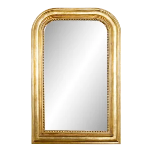 Matthew Izzo Home Small Waverly Wall Mirror - Gold Leaf